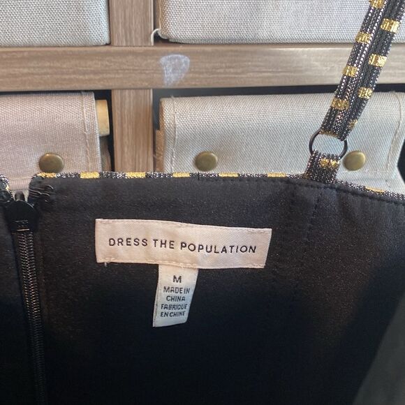 Dress The Population Rachael metallic midi dress - Picture 5 of 10